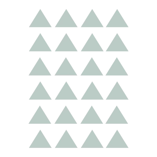 Väggdekor barn som visar turkosa trianglar till barnrum