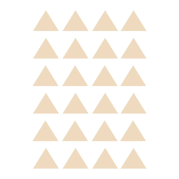Väggdekor barn som visar naturfärgade trianglar till barnrum