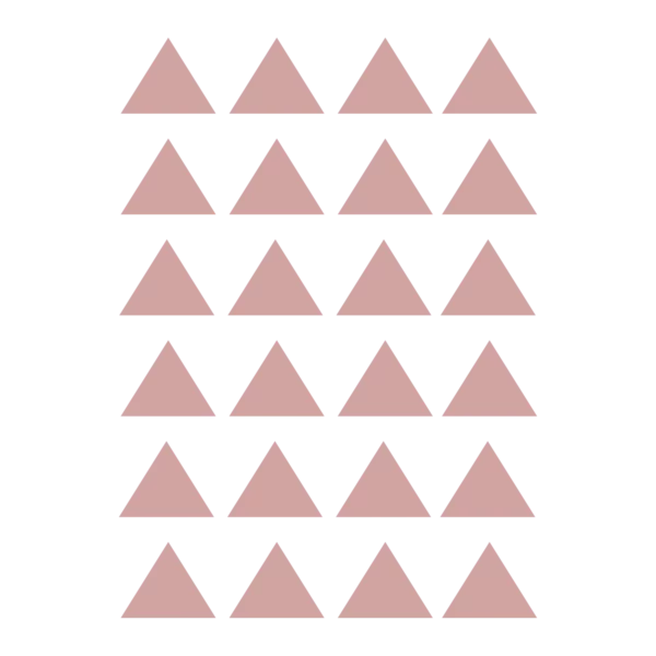 Väggdekor barn som visar rosa trianglar till barnrum