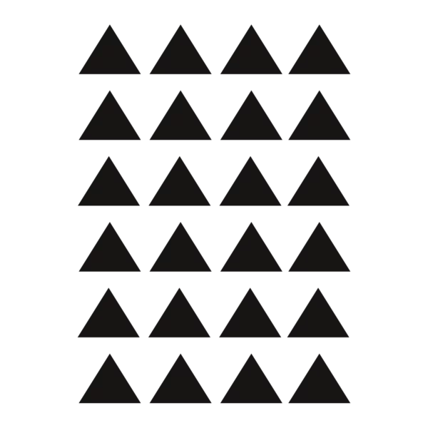 Väggdekor barn som visar svarta trianglar till barnrum