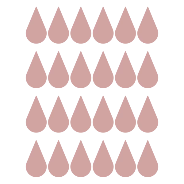 Väggdekor barn som visar rosa droppar till barnrum
